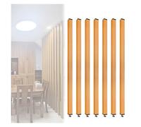 Partition Room Divider Floor to Ceiling Wooden Slats, 2ft/3ft/4ft/5ft/6ft/7ft/8ft Tall Screen Partition Post, Living Room Restaurant(2.95ft/90cm/35.4")