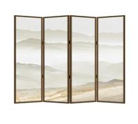 Partition Room Dividers Screen Partition Home Living Room Decorative Background Wall Office Tea Floor-standing Zen Folding Fire Place Screen