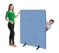 Partition Screen Room Divider Dolphin Woven Cloth Black Trim 1450x1200mm