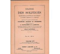 Partition : Solfège des Solfèges (4E) (Sans accompagnement) -