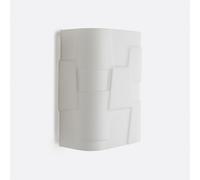 Partitione Wall Light in Opaline Glass White