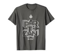 Partizan Belgrade Black T-Shirt, Men, Asphalt Grey, X-Large