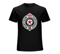 Partizan Belgrade Shirtblaster 100% Cotton Short Sleeve T-Shirt Black