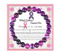 PARTNER Cancer Awareness Bracelets for Women Encouragement Healing Gifts for Women Her Inspirational Christmas Birthday Gifts for Women, Comes Packaged, One Sizes Fits All, Stone, no gemstone