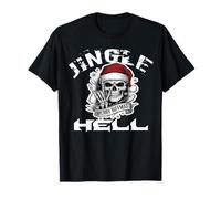Partner Fun Outfit Ugly Santa Skull Jingle Hell Heavy Metal T-Shirt