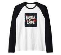 Partner in Crime Statement Costume for Boys and Girls Raglan Baseball Tee