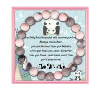 PARTNER Panda Lover Friendship Bracelet - Panda Charm Jewelry Inspiration Gift, One Sizes Fits All, Stone, no gemstone