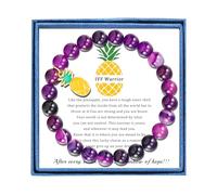 PARTNER Pineapple Bracelet Fertility Wish Gift Infertility Jewelry IVF Good Luck Gifts Mothers Day Gift, one size fit all, no gemstone