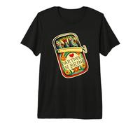Partners in Brine Sardine Tin Cute Tinned Fish Humor Premium T-Shirt