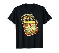 Partners in Brine Sardine Tin Cute Tinned Fish Humor T-Shirt