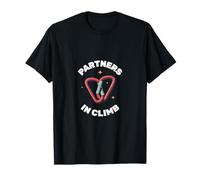 Partners in Climb Funny Rock Climbing Design for Adventurers T-Shirt
