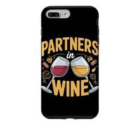 Partners in Wine Sommelier Wine Lover Pun Couple Case for iPhone 7 Plus/8 Plus