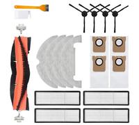 Parts compatible with Xiaomi Mi Robot Vacuum Top 2 Ultra STYTJ05ZHM V vacuum cleaner accessories, main brush, side brush, HEPA filter, Mop cloth, dust bag (C （1+4+4+4+4+2）)