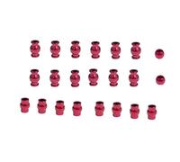 Parts For Arrma 4x4 For Granite Big For Rock For Senton For Typhon 1/10 22pcs Aluminum Alloy Pivot Ball Head Set RC Upgrade Parts(Red)