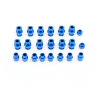 Parts For Arrma 4x4 For Granite Big For Rock For Senton For Typhon 1/10 22pcs Aluminum Alloy Pivot Ball Head Set RC Upgrade Parts(Blue)