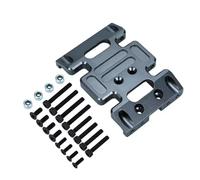 Parts For Axial For SCX10 1/10 Metal Chassis Gearbox Mount Transmission Holder Skid Plate RC Crawler Aluminum Alloy Upgrade Parts(Red)