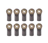 Parts For Axial For Scx10 D90 D110 For Tamiya Cc01 For Racing 1/10 10pcs Metal M4 20mm Aluminum Link Tie Rod End Ball Joint Rc Car Crawler(Gray)