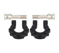 Parts For Axial For SCX10 For Trx4 For Trx6 D90 For Yikong 1/10 2Pcs Metal Front Rear Bumper Trailer Hook Tow Shackle Rescue Hook RC Crawler Car Parts(Black)