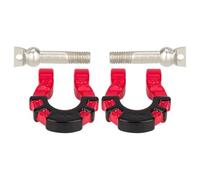 Parts For Axial For SCX10 For Trx4 For Trx6 D90 For Yikong 1/10 2Pcs Metal Front Rear Bumper Trailer Hook Tow Shackle Rescue Hook RC Crawler Car Parts(Red)