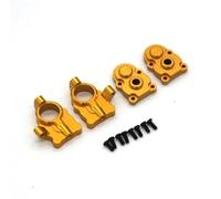 Parts For FMS For FCX24 1/24 For Small Seven Rc Car Door Axle Metal Gear Upgrade Parts C Block Steering Cup Cover(Yellow)