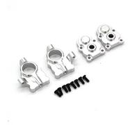 Parts For FMS For FCX24 1/24 For Small Seven Rc Car Door Axle Metal Gear Upgrade Parts C Block Steering Cup Cover(Silver)
