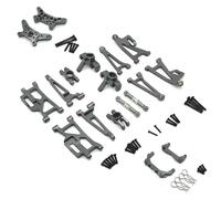 Parts For MJX For Hyper Go 14210 14209 1/14 R/C Cars RC Truck Upgraded Parts Metal Aluminium Alloy Shock Tower Bracket For Swing Arms Steering Cup(Gray)