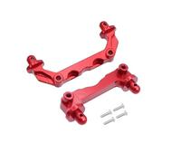 Parts For Mjx For Hyper Go 14210 Metal Front Rear Car Shell Column Pillars Body Post 2Pcs RC Aluminum Alloy Upgrade Parts(Red)