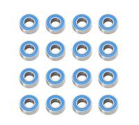 Parts For Tamiya 2WDH For BBX BB-01 1/10 16pcs Aluminum 1150 Ball Bearing Set Upgrades Upgrade Accessories Replacement Parts(Blue)