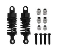 Parts For Tamiya For TT-01 For TT01 For TT-02 For TT02 1/10 Metal Shock Absorbers Oil Damper Set RC Car Upgrade Parts Accessoriess(Black,2pcs)