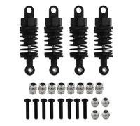 Parts For Tamiya For TT-01 For TT01 For TT-02 For TT02 1/10 Metal Shock Absorbers Oil Damper Set RC Car Upgrade Parts Accessoriess(Black,4pcs)