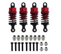 Parts For Tamiya For TT-01 For TT01 For TT-02 For TT02 1/10 Metal Shock Absorbers Oil Damper Set RC Car Upgrade Parts Accessoriess(Red,4pcs)