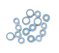 Parts For Tamiya For TT02 For TT-02 TT02D TT-02D 1/10 16PCS Rubber Sealed Ball Bearing Kit RC Car Upgrades Parts Accessories