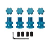 Parts For Traxxas For MAXX 1/10 Metal 17mm Splined Wheel Hex Hub Extended Adapter 8956 RC Car Upgrade Parts(Blue)