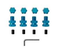 Parts For Traxxas For MAXX 1/10 Metal 17mm Splined Wheel Hex Hub Extended Adapter 8956 RC Car Upgrade Parts(Blue)