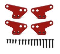 Parts For Traxxas For MAXX 2.0 V2 89076-4 For WideMaxx 1/10 4pcs Metal Front Rear Shock Absorber Lower Mount For Seat Upgrade Parts Accessories(Red)