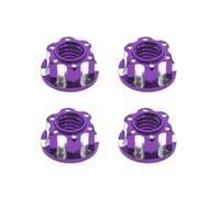 Parts For Traxxas For Trx4 For Trx6 For HSP For Axial For SCX10 D90 D110 For Slash For Rgt 1/10 4Pcs M4 Tire Nut Wheel Lock Nuts RC Car Parts(PURPLE)