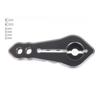 Parts For Traxxas For Trx4 For Trx6 For Scx10 For Axial D90 1/10 1pcs 37mm Metal Rc 25t Tooth Steering Servo Arm Rc Crawler Car For Rgt Parts(Black)