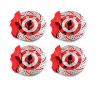 Parts For Traxxas For Unlimited For Desert For Racer For UDR 8569 1/7 4PCS Aluminium Alloy Mental Brake Disc Drive Hub RC Car Accessories(Red)