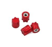 Parts For TRX4 For TRX6 For SLASH D90 D110 For SCX10 For Tamiya For Yokomo For HSP 1/10 4PCS RC Crawler Car CNC M4 Nut Wheel Rim Hat Cap(Red)