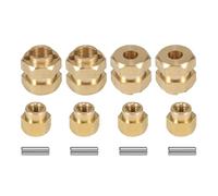 Parts For TRX4M For Defender For Bronco 1/18 7MM Brass Hub Extenders Wheel Hex Adapter RC Car Crawler Upgrade