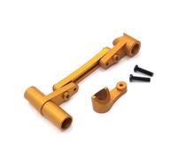 Parts For WLtoys 104009 1/12 12401 12402-A 12403 12404 12409 1/10 Metal Modified Steering Component RC Car Upgrade Parts(Yellow)
