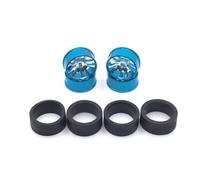 Parts For WLtoys 284131 K969 K979 K989 K999 P929 P939 For MINI-Q For MIMI-Z 1/28 Metal Upgraded 24mm For Racing Wheels RC Car Parts(SKY BLUE)