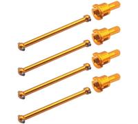 Parts For WLtoys A949 A959 A969 A979 1/18 8PCS Aluminum 51.5mm Dogbone Diff Cup Joint Set RC Car Parts(Yellow)