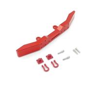 Parts For WPL B14 B-14 B16 B-16 B24 B-24 B36 B-36 Q60 Q61 1/16 Metal Front Bumper With Tow Hook RC Military Truck 4WD Upgrade Parts(Red)