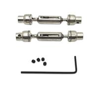 Parts For WPL C64 C74-1 JA11 1/16 Metal Modified Front And Rear Drive Shaft RC Car Upgrade Parts(Silver)