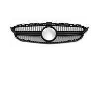 Parts Front Lower Bumper For Benz C-Class W205 2015-2018 C180 C200 C250 C300 Chrome Black Diamonds Style Racing Grilles Front Bumper Grille Bumper Grill Grille(AMG-Glossy Black)