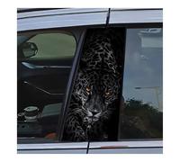Parts Leopard Print Car B Pillar Sticker Matte Material No Glue Marks Scratch Resistant and Water Resistant