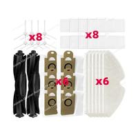 Parts Main Roller Side Brush Hepa Filter Mop Cloth Dust Bag Replacement Accessoriss For Lenovo T1S Pro / T1 Pro(Set P)