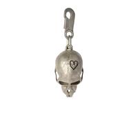 Parts of Four Monkey Skull charm - Silver One Size