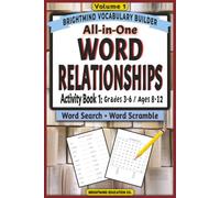 Parts of Speech Vocabulary Builder: Activity Book 1 - Mixed Word Relationships: Volume 1: Grammar Puzzle Workbook for Grades 3-6 (Ages 8-12) - Word ... Word Relationships Vocabulary Builder)